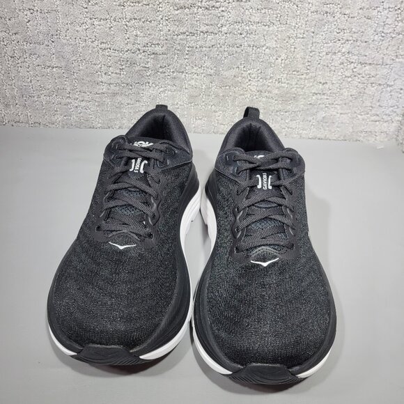 Hoka One One Gaviota 5 Women's Size 9B US Black Running Shoes 1134235 BWHT - Picture 2 of 10